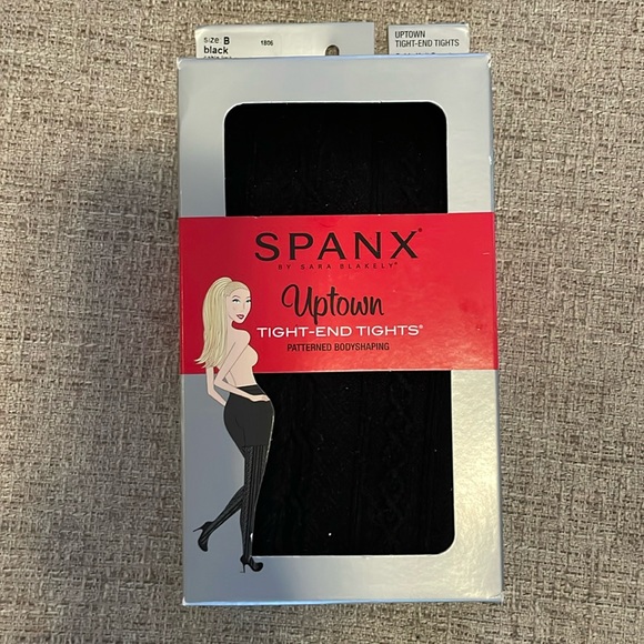 SPANX, Tight-End Tights, Cable Knit Sweater, Black, size B, NEW! - Picture 1 of 5